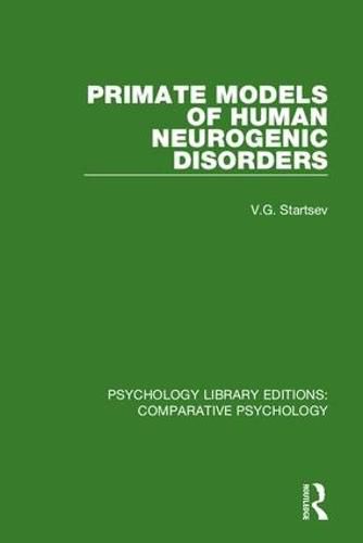 Cover image for Primate Models of Human Neurogenic Disorders