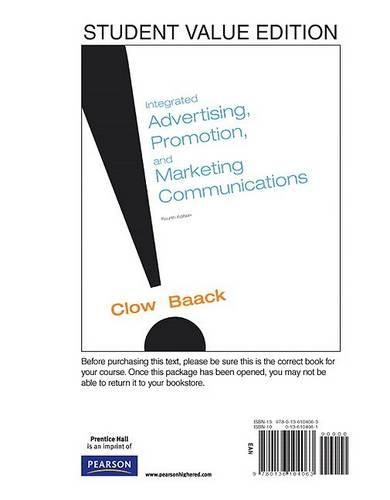 Cover image for Integrated Advertising, Promotion, and Marketing Communications