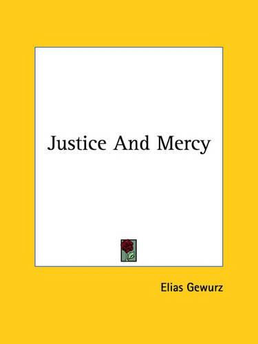 Cover image for Justice and Mercy