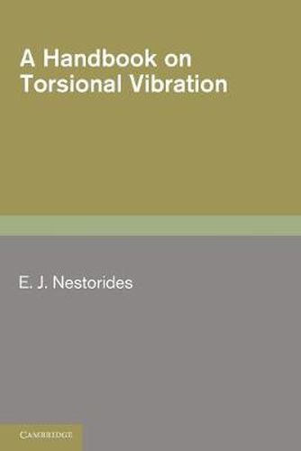 Cover image for A Handbook on Torsional Vibration