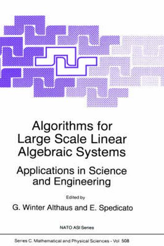 Cover image for Algorithms for Large Scale Linear Algebraic Systems:: Applications in Science and Engineering