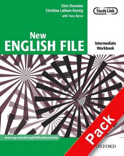 Cover image for New English File: Intermediate: Workbook with MultiROM Pack: Six-level general English course for adults