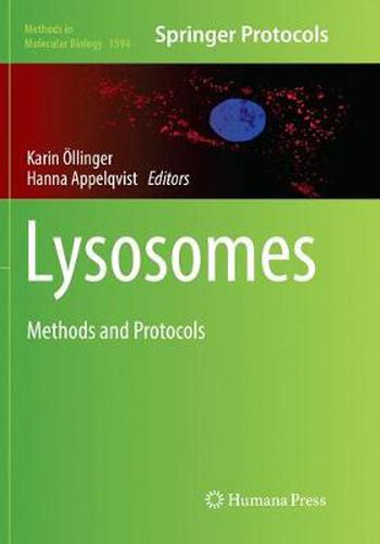 Cover image for Lysosomes: Methods and Protocols