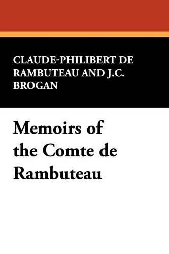 Cover image for Memoirs of the Comte de Rambuteau