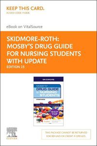 Cover image for Mosby's Drug Guide for Nursing Students with 2022 Update - Elsevier E-Book on Vitalsource (Retail Access Card)