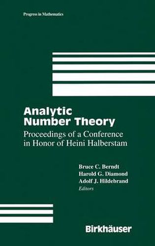 Analytic Number Theory:The Halberstam Festschrift 2