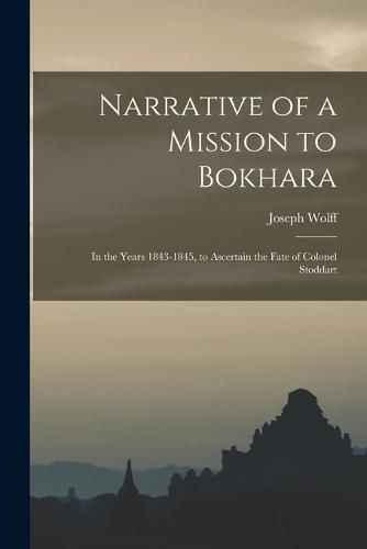 Cover image for Narrative of a Mission to Bokhara