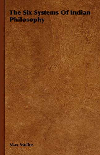 Cover image for The Six Systems of Indian Philosophy