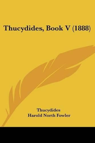 Cover image for Thucydides, Book V (1888)