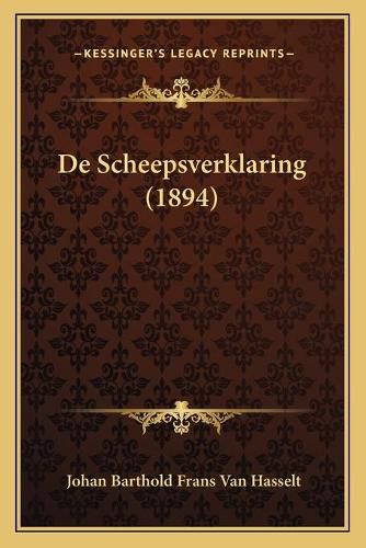 Cover image for de Scheepsverklaring (1894)