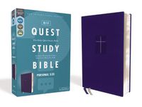 Cover image for NIV, Quest Study Bible, Personal Size, Leathersoft, Blue, Comfort Print: The Only Q and A Study Bible