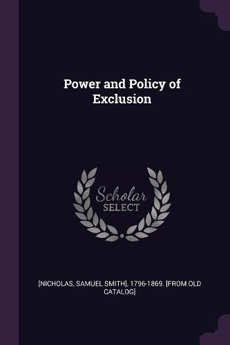 Cover image for Power and Policy of Exclusion