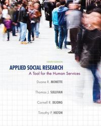 Cover image for Applied Social Research : A Tool for the Human Services