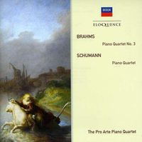 Cover image for Brahms Piano Quartet No 3 Schumann Piano Quartet