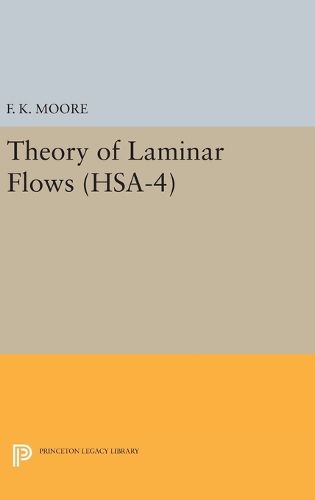 Cover image for Theory of Laminar Flows. (HSA-4), Volume 4