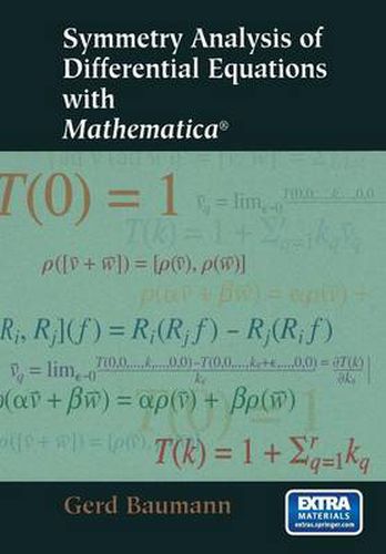 Cover image for Symmetry Analysis of Differential Equations with Mathematica (R)