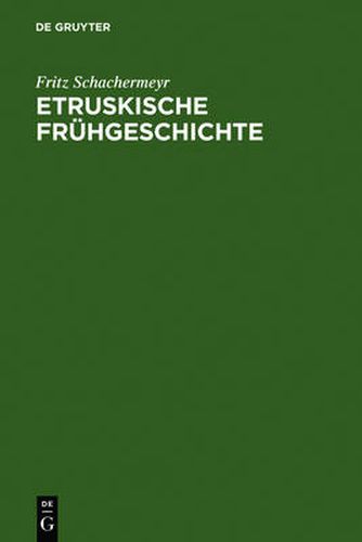 Cover image for Etruskische Fruhgeschichte