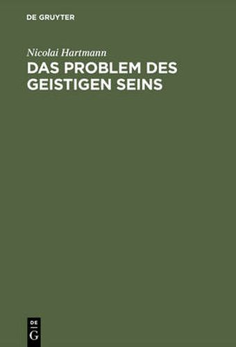 Das Problem des geistigen Seins