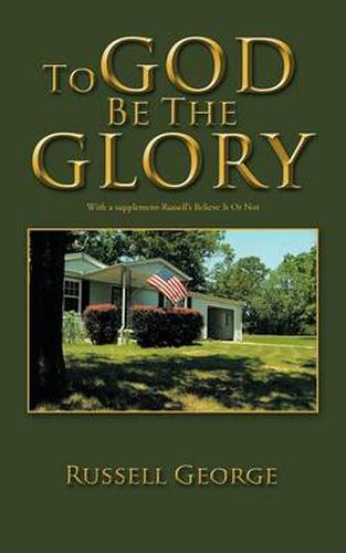 Cover image for To God Be the Glory