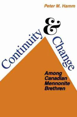 Cover image for Continuity and Change Among Canadian Mennonite Brethren