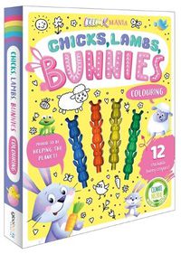 Cover image for Chicks, Lambs, Bunnies Colouring