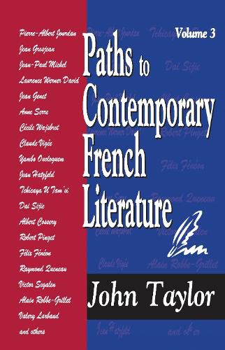 Cover image for Paths to Contemporary French Literature: Volume 3