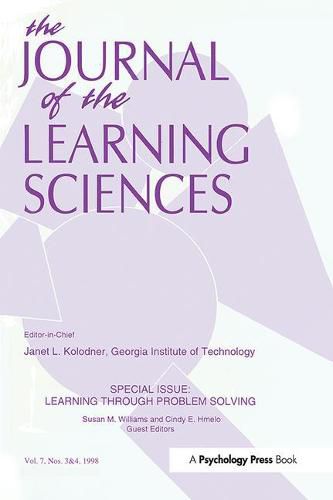 Cover image for Learning Through Problem Solving: A Special Double Issue of the Journal of the Learning Sciences