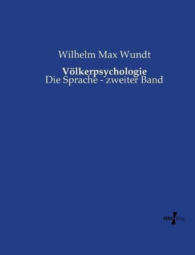 Cover image for Voelkerpsychologie: Die Sprache - zweiter Band