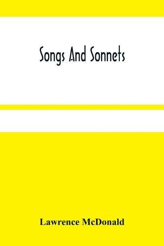 Cover image for Songs And Sonnets