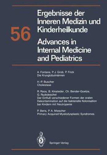 Ergebnisse Der Inneren Medizin Und Kinderheilkunde / Advances in Internal Medicine and Pediatrics