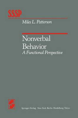 Cover image for Nonverbal Behavior: A Functional Perspective