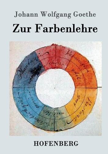 Cover image for Zur Farbenlehre