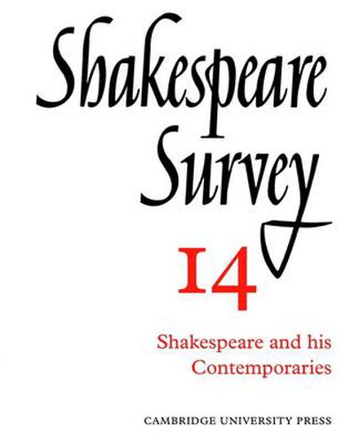 Cover image for Shakespeare Survey