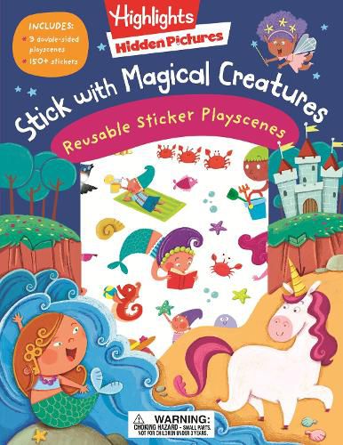 Cover image for Stick with Magical Creatures Reusable Sticker Playscenes