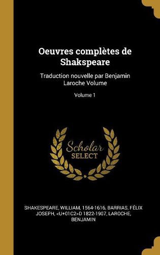 Cover image for Oeuvres completes de Shakspeare