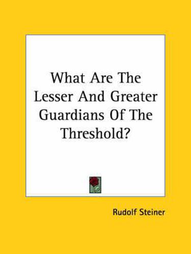 Cover image for What Are the Lesser and Greater Guardians of the Threshold?