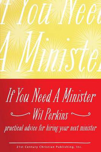 Cover image for If You Need a Minister