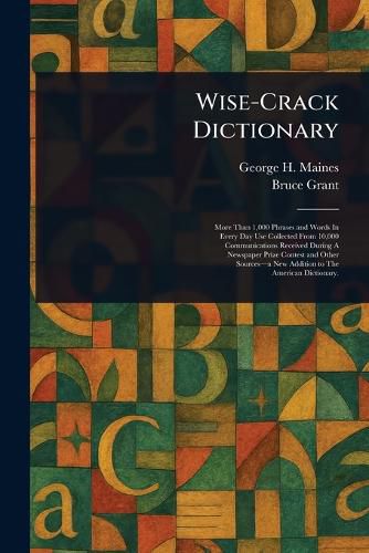 Cover image for Wise-Crack Dictionary