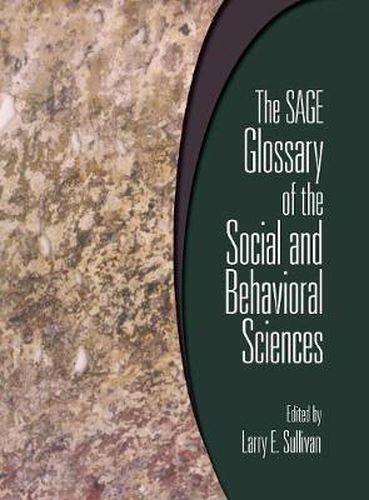 Cover image for The Sage Glossary of the Social and Behavioral Sciences
