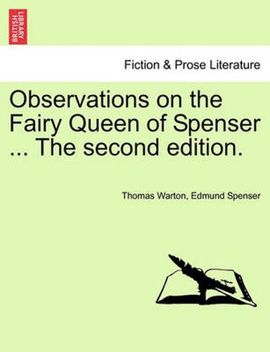 Cover image for Observations on the Fairy Queen of Spenser ... The second edition.