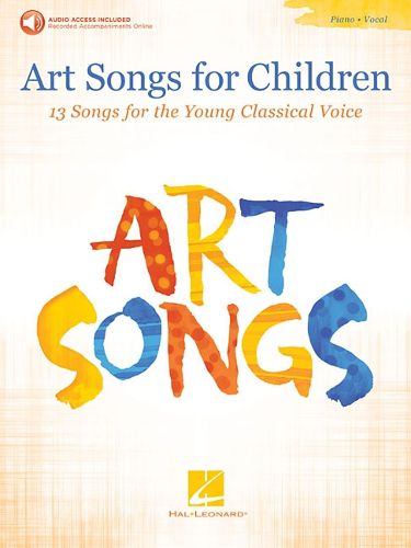 Cover image for Art Songs For Children