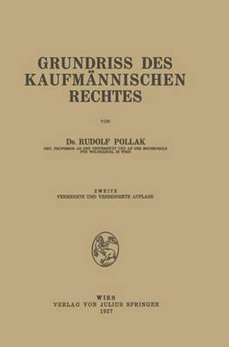 Cover image for Grundriss Des Kaufmannischen Rechtes