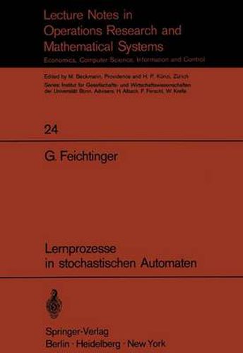 Cover image for Lernprozesse in Stochastischen Automaten