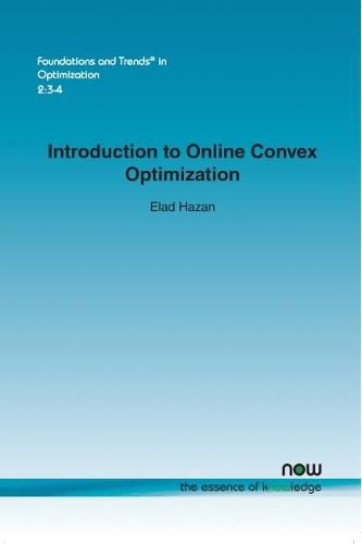 Cover image for Introduction to Online Convex Optimization