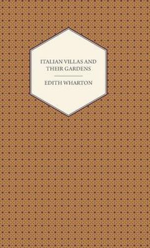 Cover image for Italian Villas And Their Gardens