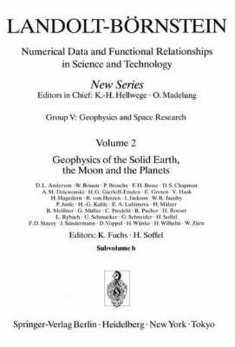 Cover image for Geophysics of the Solid Earth, the Moon and the Planets