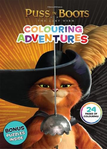 Cover image for Puss in Boots the Last Wish: Colouring Adventures (Dreamworks)