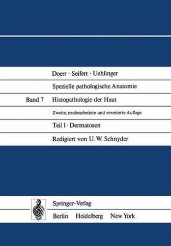 Cover image for Histopathologie Der Haut: Teil 1 Dermatosen