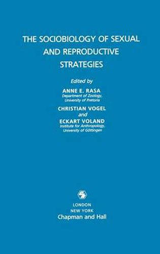 Cover image for Sociobiology of Sexual and Reproductive Strategies