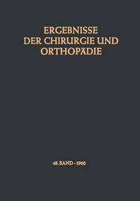 Cover image for Ergebnisse der Chirurgie und Orthopadie